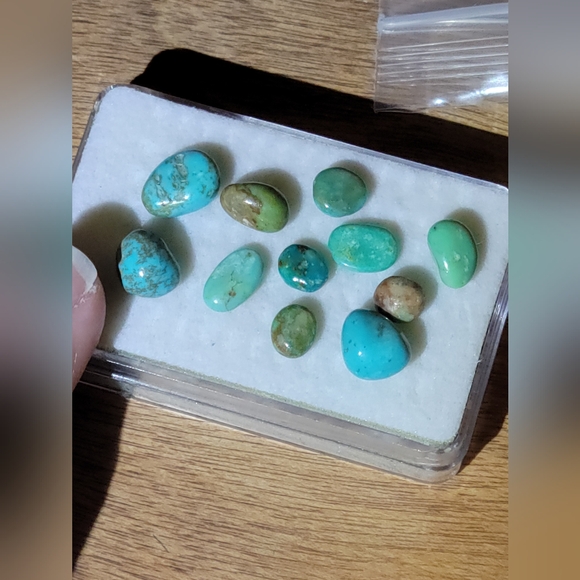 10pcs. Stunning Natural Turquoise Arizon Mines Real Genuine Gemstone 4-10mm - Picture 5 of 5